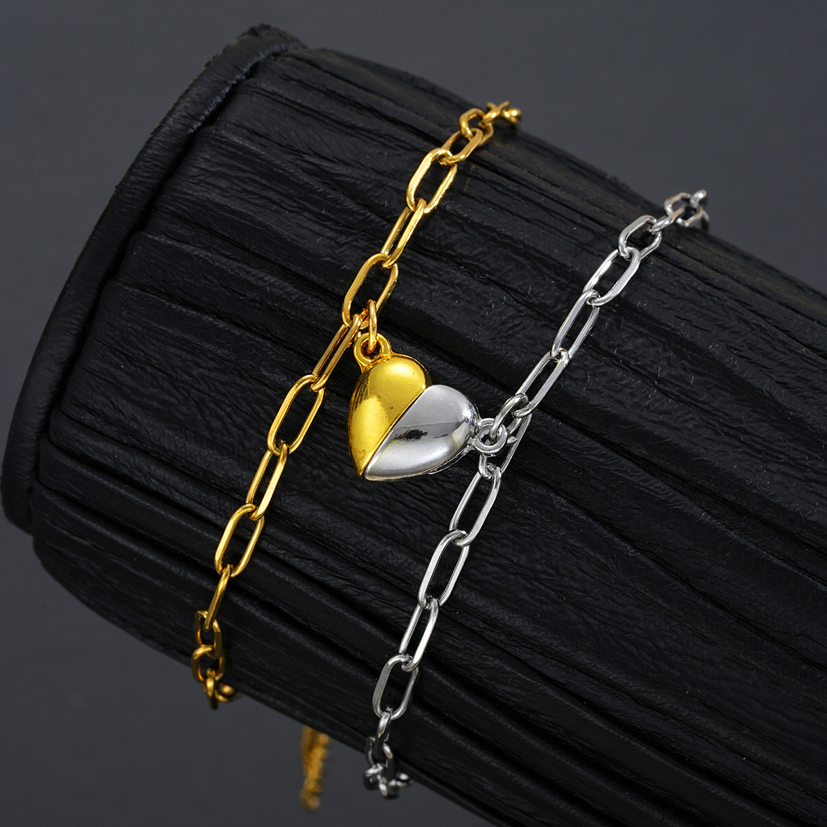 Magnetic Heart Couple Bracelet - Paperclip Magnetic Set review and price