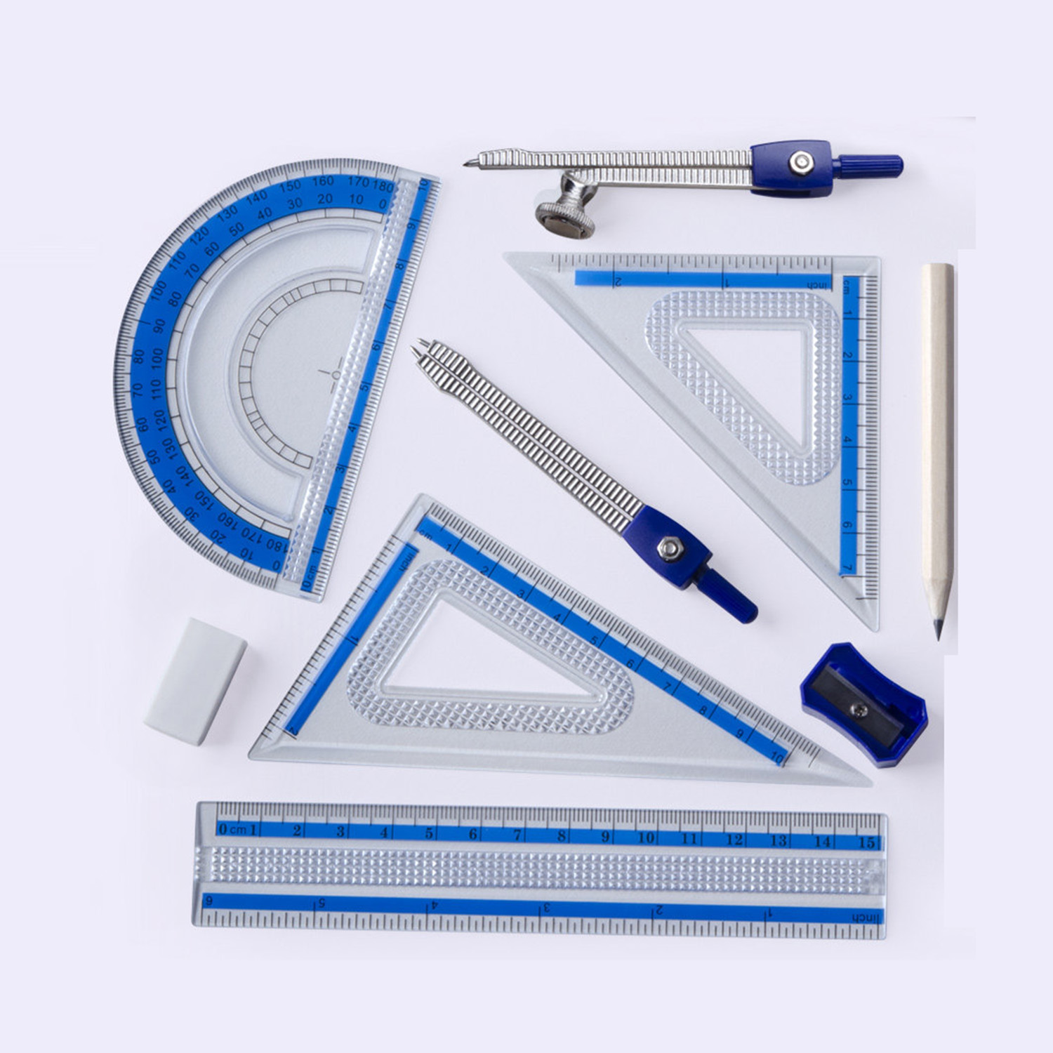 10 PCS Geometry Math Set Shatt - Compass Geometry Set review and price