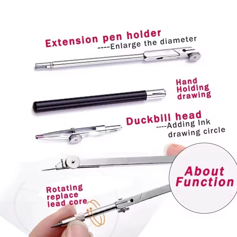 Stainless Steel Multifunctiona - Compass Geometry Set review and price