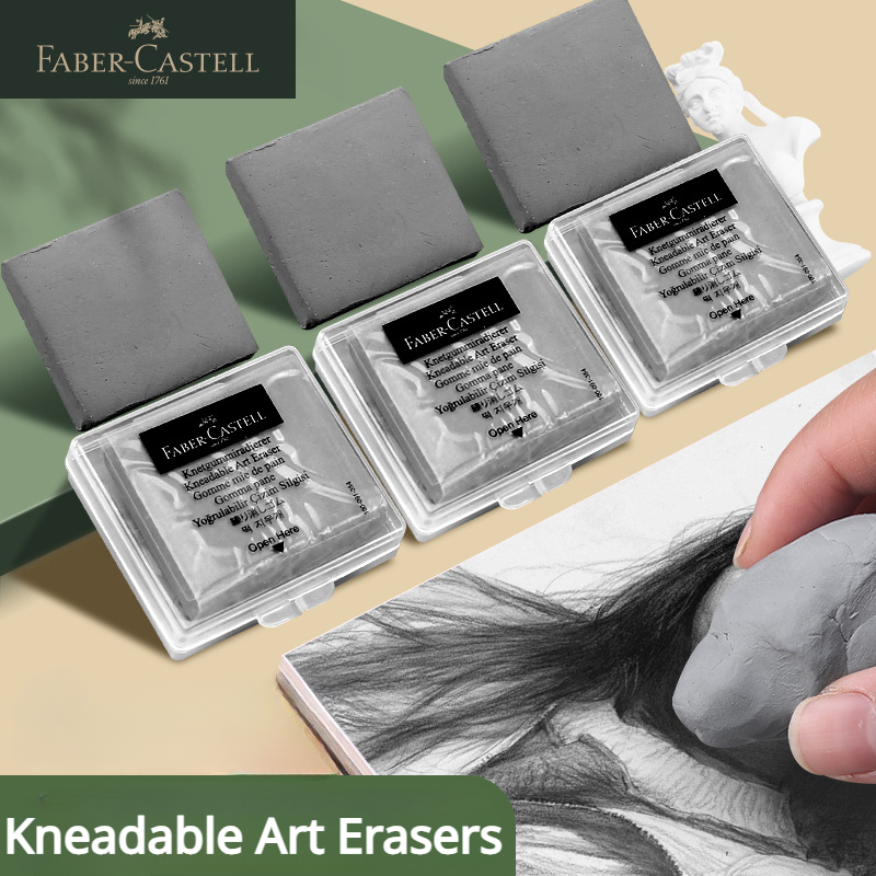 1/2/3/4 Pc Faber-Castell  Draw - Rubber Eraser Kneaded review and price