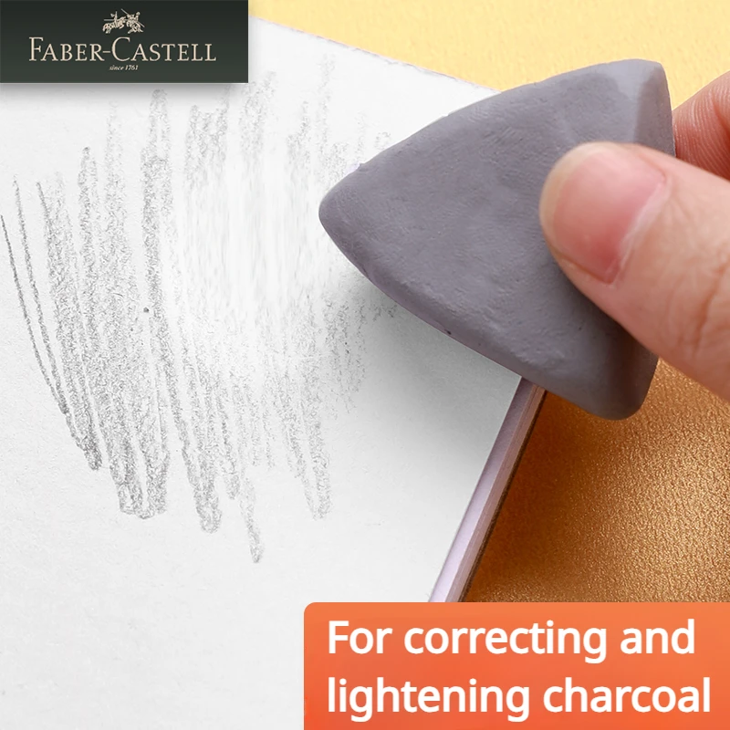 1/2/3/4 Pc Faber-Castell  Draw - Rubber Eraser Kneaded review and price