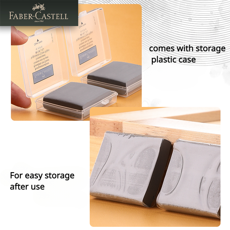 1/2/3/4 Pc Faber-Castell  Draw - Rubber Eraser Kneaded review and price