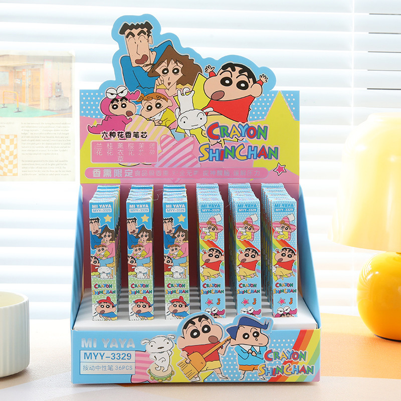 6Pcs Cartoon Crayon Shin-Chan  - Office Stationery And Supply review and price