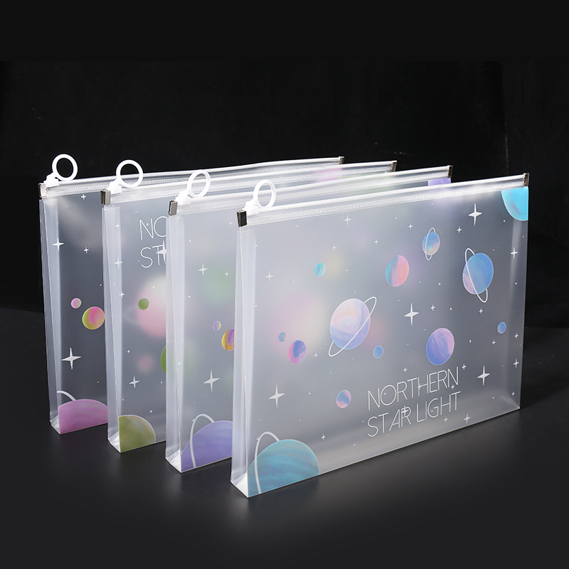 4/12pcs A4 Space Zipper Folder - Office Stationery And Supply review and price